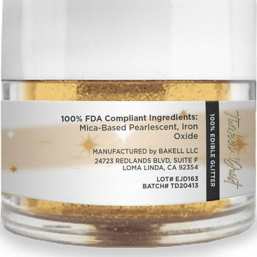 Bright Gold Edible Glitter Tinker Dust - Picture 2 of 4