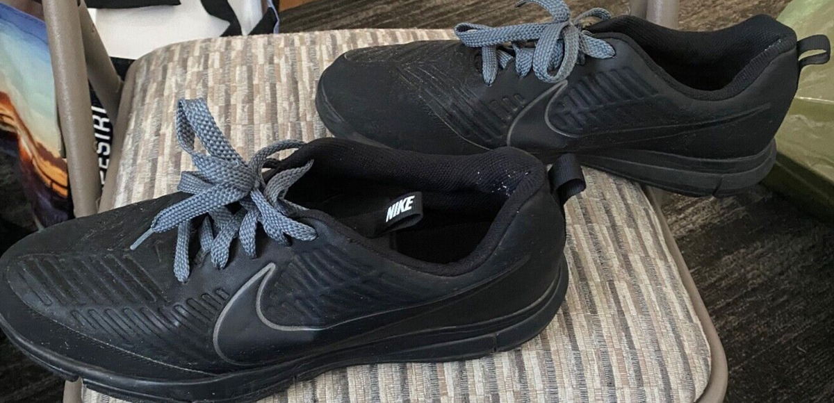 Nike Mens Explorer Golf Shoes Black 849958-001 Lace Up Low Top