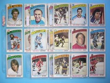 LOT 25 1976/77 O-PEE-CHEE NHL HOCKEY CARDS EX/NM NM ED WESTFALL BILL FLETT OPC