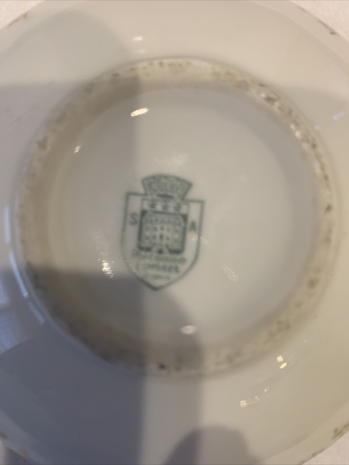 Vintage Limoge powder box signed S.A Porcelaine Limoges France 4.5