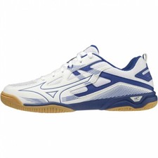 Mizuno Table Tennis Shoes Wave Kaiserburg 7 81GA222027 White/Cobalt Blue 2E 2022