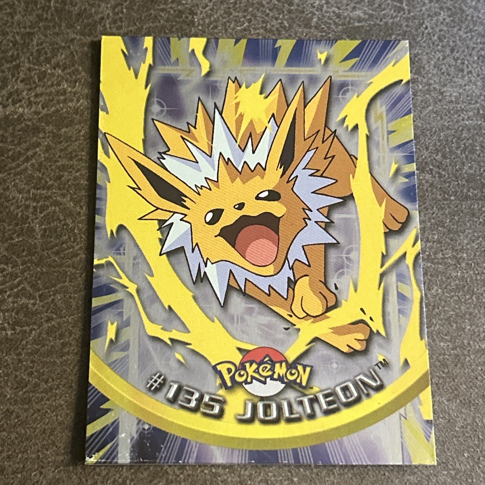 Jolteon #135 - Holo - Blue Logo - Series 3 - Topps Pokemon Card VLP