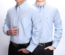 Mens Long Sleeve Shirt,Oxford Button Down,Authentic Oxford Fabric,Formal/Casual 