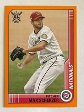 TOPPS 2021 BIG LEAGUE MAX SCHERZER #11 ORANGE WASHINGTON NATIONALS BASEBALL CARD