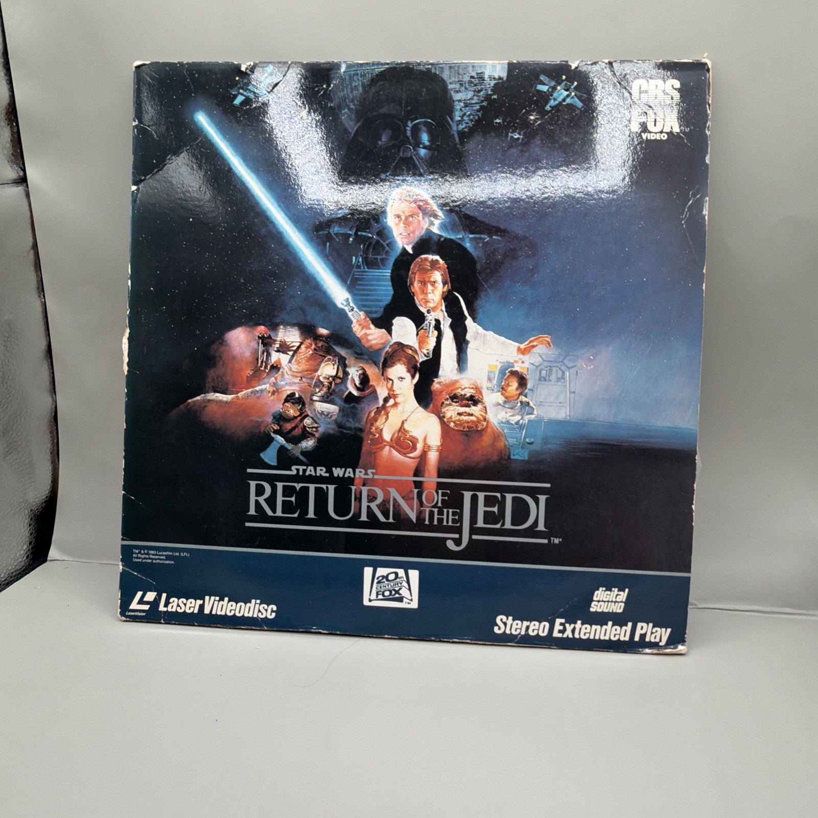 Star Wars Return of the Jedi ROTJ Laser Videodisc Extended Play 1986 CBS/Fox