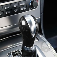 Carbon Fiber Car Gear Shift Cover Center Conosle Gear Box Knob Surround Trim ...