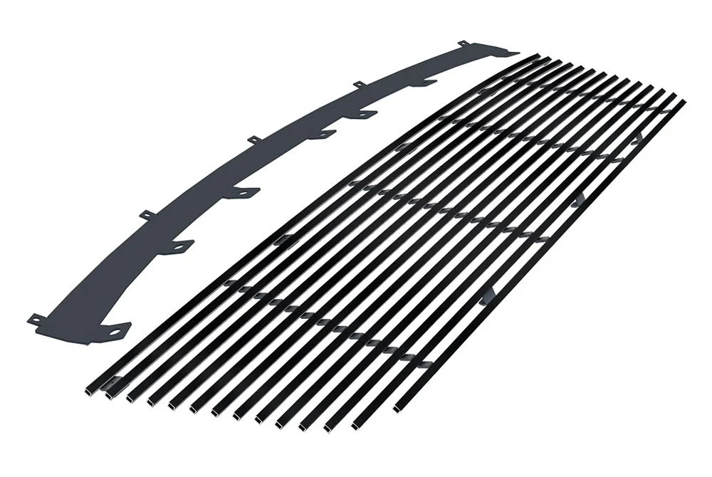 For Ford Explorer 16-19 APG 1-Pc Black 8x6 mm Horizontal Billet Main Grille