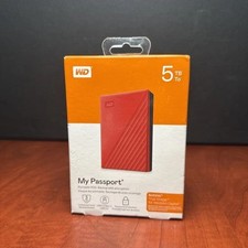 WD 5TB My Passport Portable External Hard Drive WDBPKJ0050BBK-WESN NEW