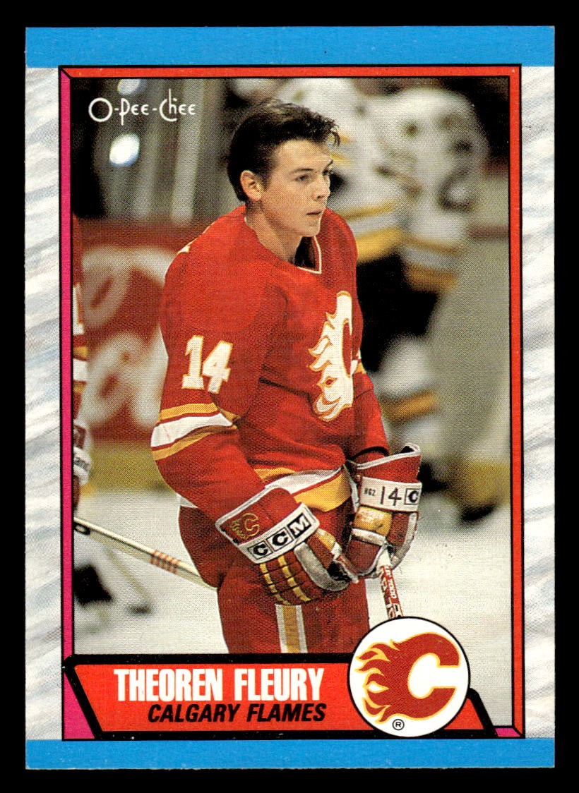 1989 O-PEE-CHEE THEOREN FLEURY 232 MINT RC HOCKEY CALGARY FLAMES