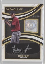 2022 Panini Immaculate Prime Relics Black Button 6/10 Luis Frias Auto 1t3