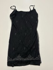 VTG Y2K Silky Nightgown Whimsigoth Vamp Fairy Grunge Size Small