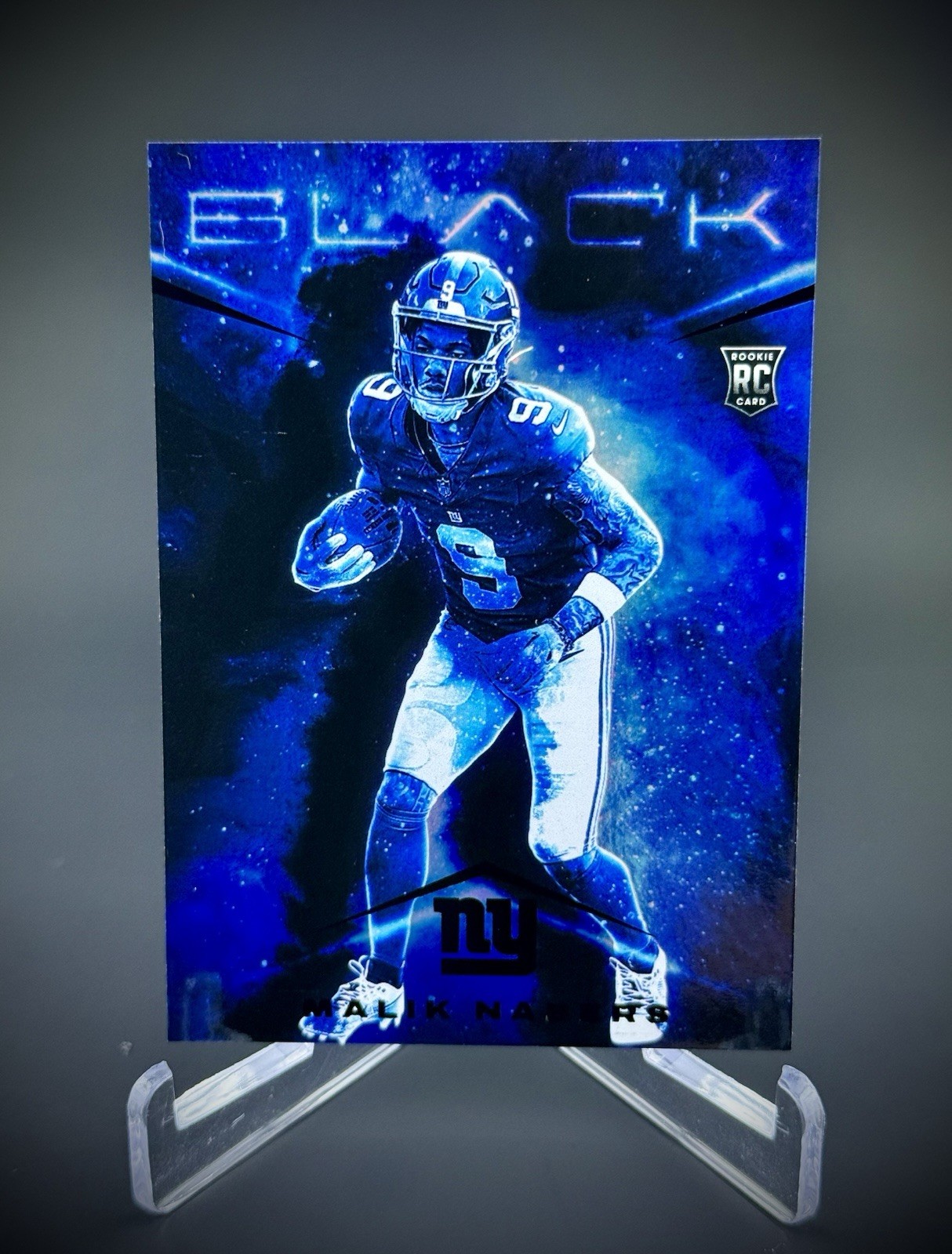 2024 Panini Black Malik Nabers Smokescreen SSP RC Case Hit New York Giants