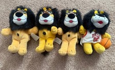Vintage Hubert the Lion Harris Bank 8" Plush Stuffed Animal Cubs Bulls Lot