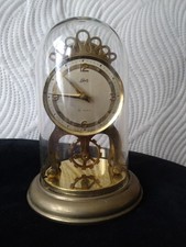 Vintage German Mantel Brass Clock  Wind-Up Mechanism