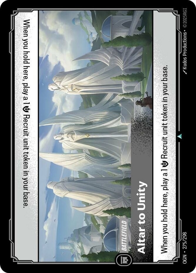 1X-Altar to Unity - 275/298 - Uncommon - Foil-Riftbound Origins-Riftbound League
