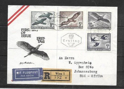 Flugpost Ersttag 29.9.53   LUXUS