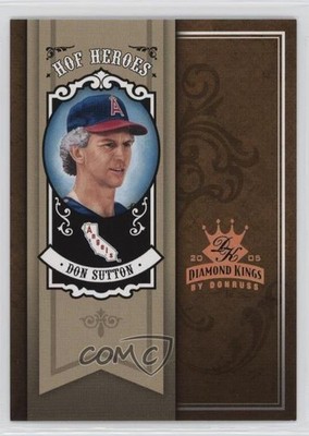 2005 Donruss Diamond Kings HOF Heroes Bronze 8/100 Don Sutton #HH-8 HOF 0l2