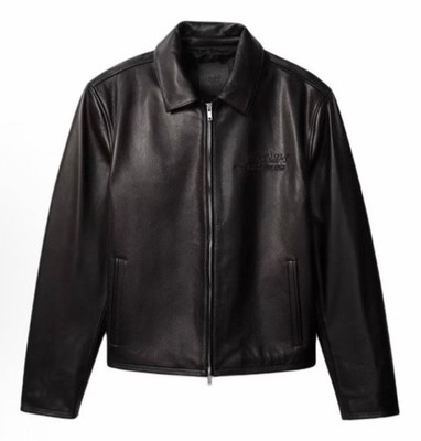 Jung Kook Calvin Klein Leather Racer Jacket Size Large | CKJK BTS Jungkook JK