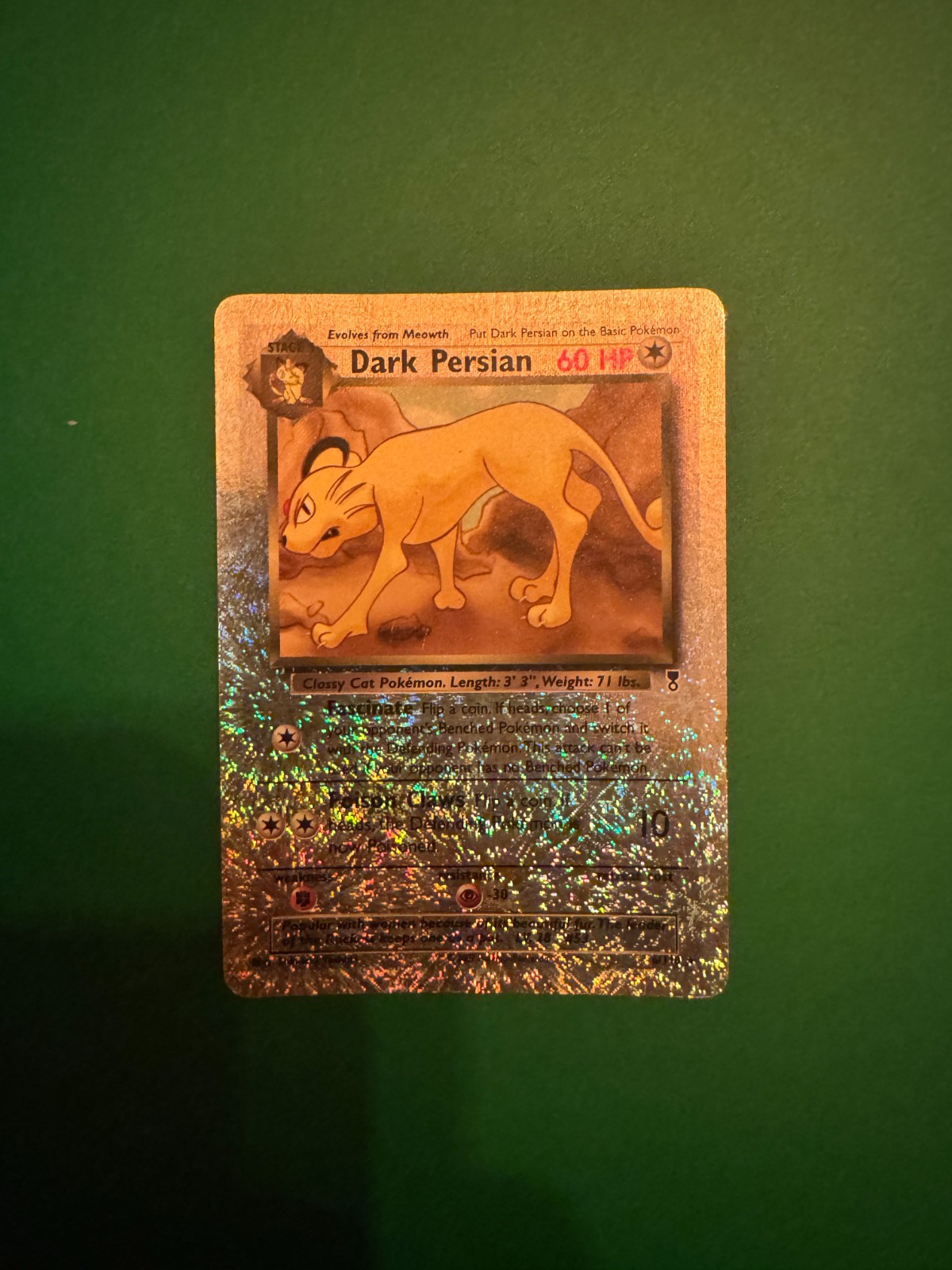 Dark Persian 6 Legendary Collection Reverse Holo Pokemon Card LP