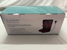 Quinear QN-021A Air Compression Leg Foot Massager Heat Black 3 Modes Settings