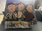 Vtg Three Stooges Golf Bean Bag Plush Set Highlight Starz MOE LARRY CURLY NIB — photo 2