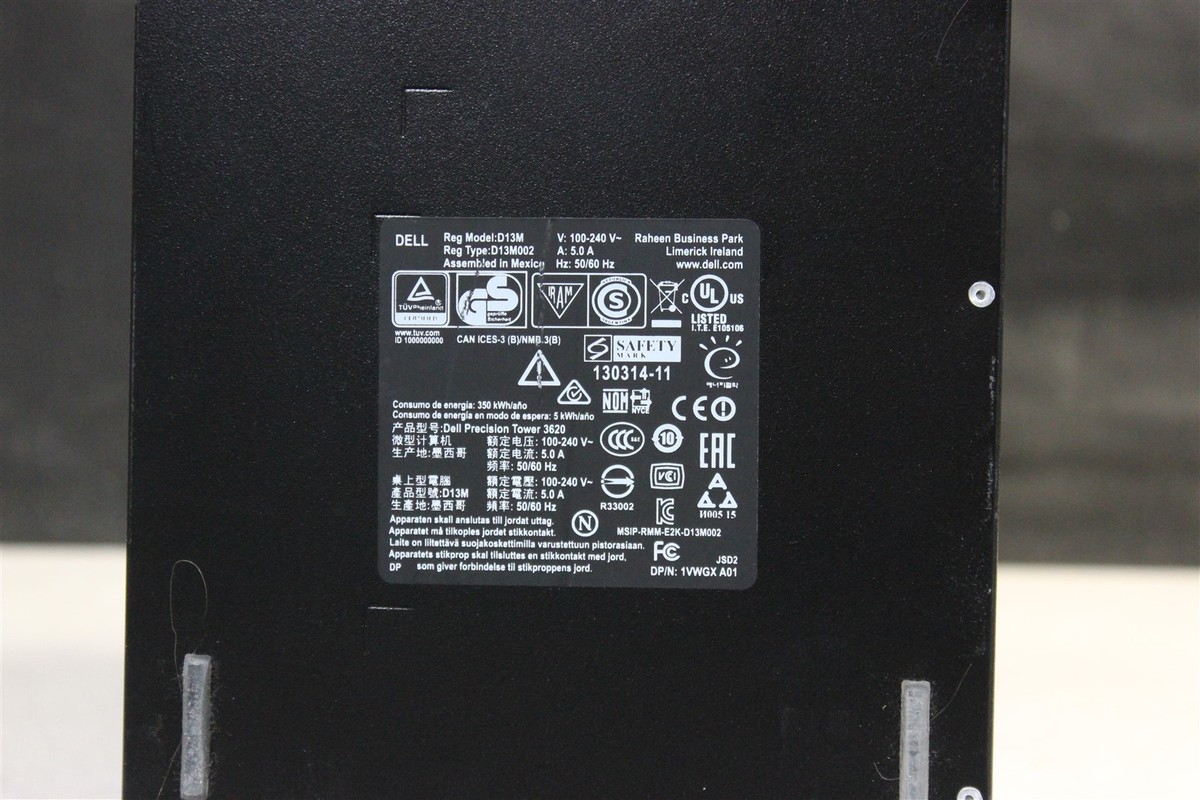 Dell Precision Tower 3620 3.5GHz Xeon E3-1245v5, 8GB RAM, 256GB