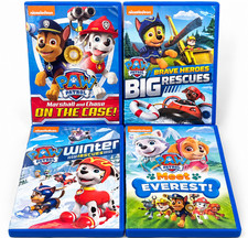 PAW Patrol DVD Lot of 4 On the Chase Big Rescues Winter Rescues Everest
