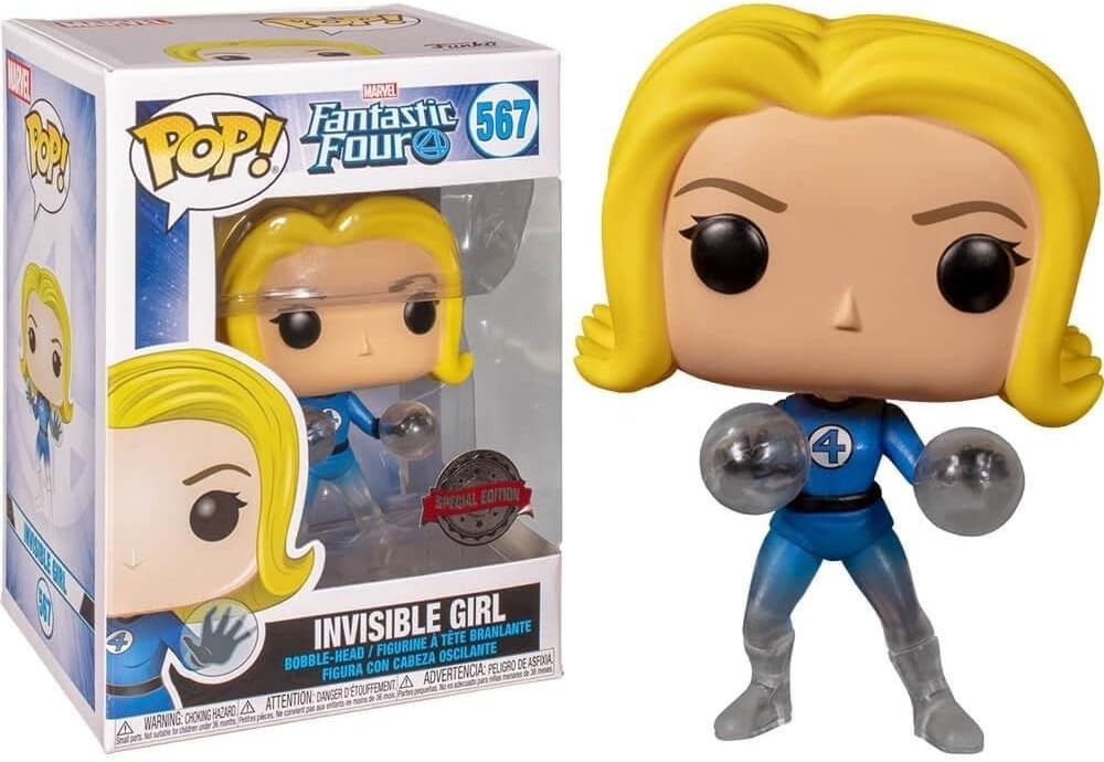 Invisible Girl 567 Figurine Funko Pop Marvel Fantastic Four Statue Films Comics