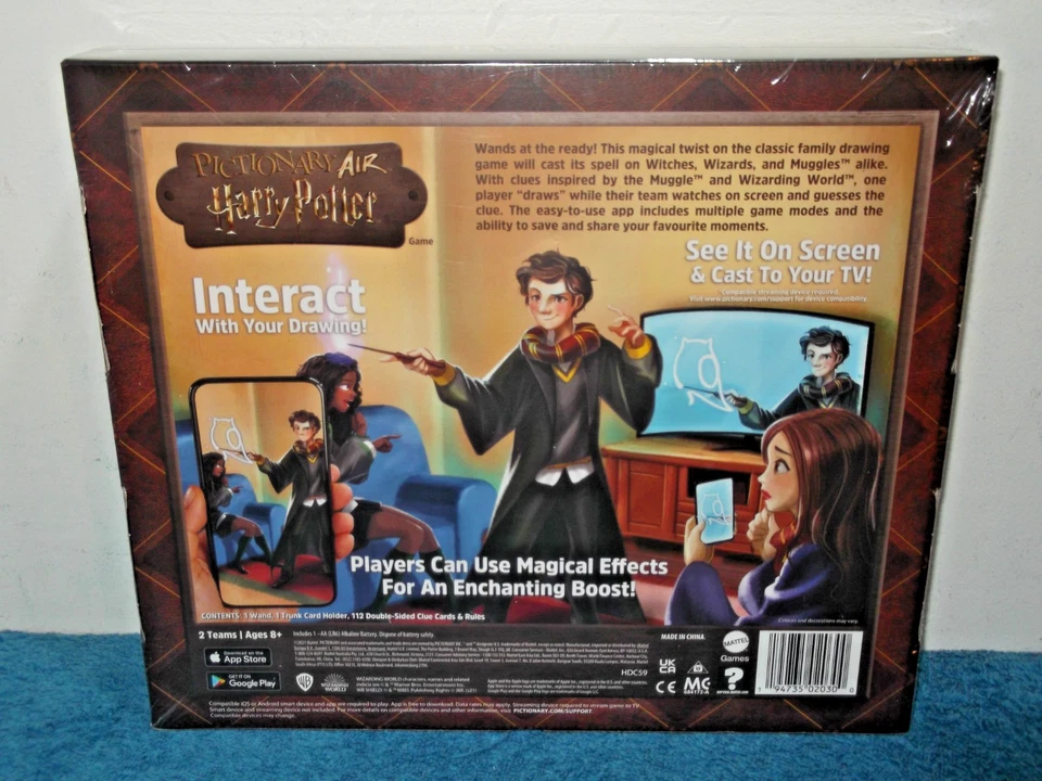 Mattel - Pictionary Air - Harry Potter Family Drawing Game - New & Sealed - Image 2 of 4