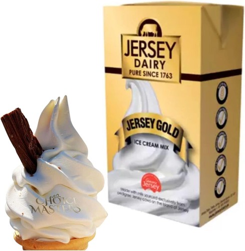 Eismischung - Soft Serve - Jersey Gold Eis, Verwendung zu Hause oder gewerblich 1L