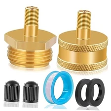 RV Blow Out Plug for Winterization - Brass Sprinkler Water Blow Male + Female