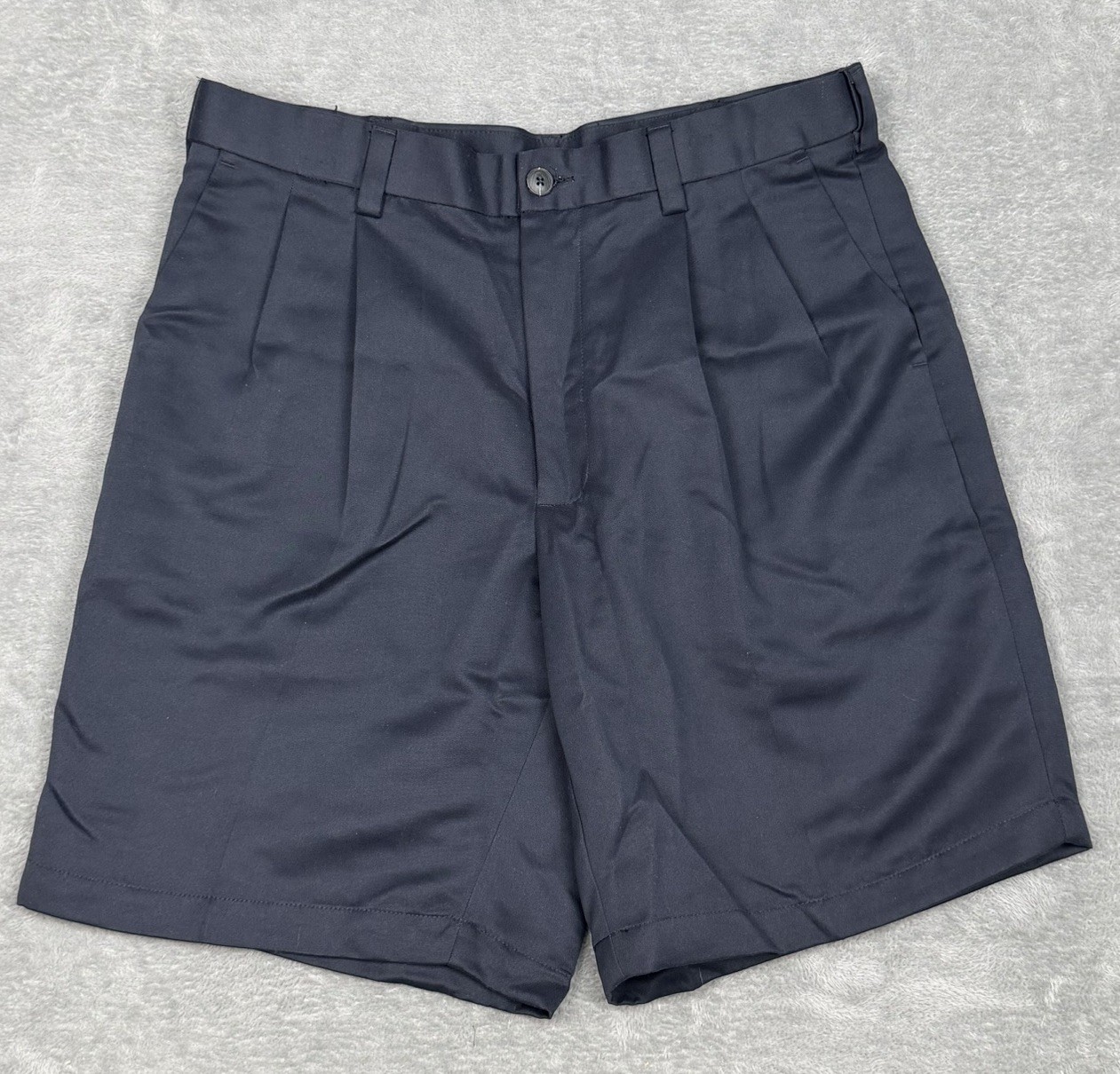 Roundtree & Yorke Shorts Mens 34 Navy Blue Chino 9