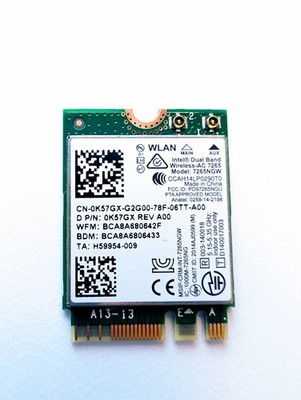 Intel WiFi + Bluetooth Card (7265NGW)
