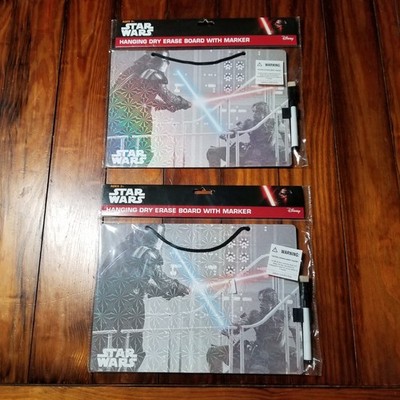 2 Star Wars Darth Vader/Luke Skywalker Hanging Dry Erase Boards With Markers MTO