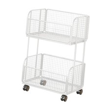 Fruit Basket for Kitchen with Wheels Kitchen Storage Cart for Office Snacks