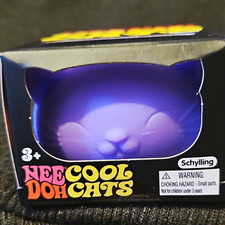 Schylling NeeDoh Cool Cats Purple Squeeze Toy, Ages 3-5 Years