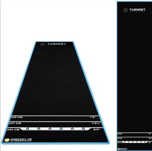 Darts Dart Mat Darts Non Slip Carpet with Throw Line 8ft Long Oche Mat EUC