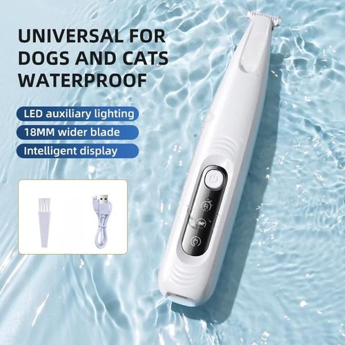 Typec Dog Paw Trimmer with LED Light Waterproof Pet Hair Trimmer with Leddisplay - Picture 3 of 27