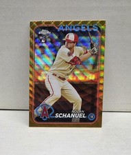 NOLAN SCHANUEL 2024 Topps Chrome GOLD WAVE REFRACTOR ~ Angels #'d /50