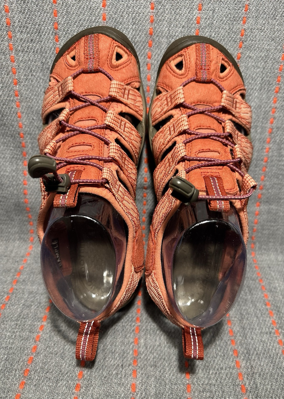 Sandali sportivi da trekking impermeabili KEEN Sample donna corallo arancione acqua chiara taglia 7