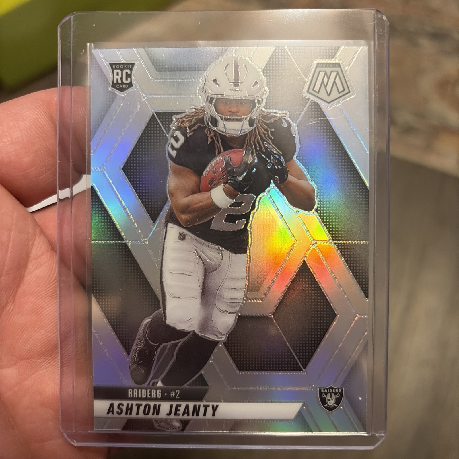 💥2025 Panini Mosaic Ashton Jeanty Silver Holo Mosaic RC #345💥