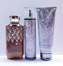 Bath  Body Works BALLET NIGHTS Fragrance Mist, BodyWash, and Body cream 3 pcs 