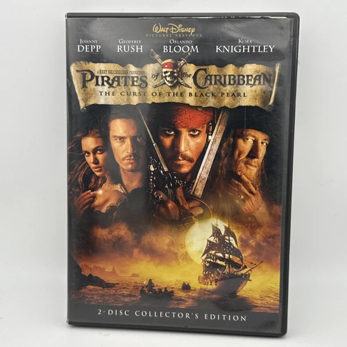 Pirates of the Caribbean: The Curse of the Black Pearl (DVD, 2003)