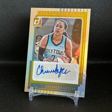 CHENNEDY CARTER Autograph Silver Holo - 2025 Panini Donruss WNBA Chicago Sky