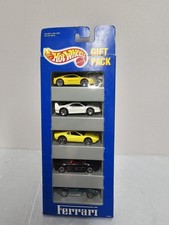 1993 Hot Wheels FERRARI 5 Car Gift Pack 12405 F40 Testarossa 250 308 348 Sealed