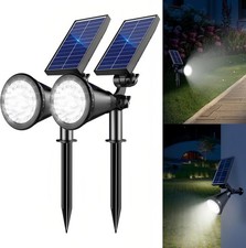 36 LEDs Solar Garden Lamp Spot Light Outdoor Lawn Landscape Spotlight Lighting