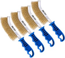 4x Vielzweck-Drahtbürste Stahl-Messing Brems...