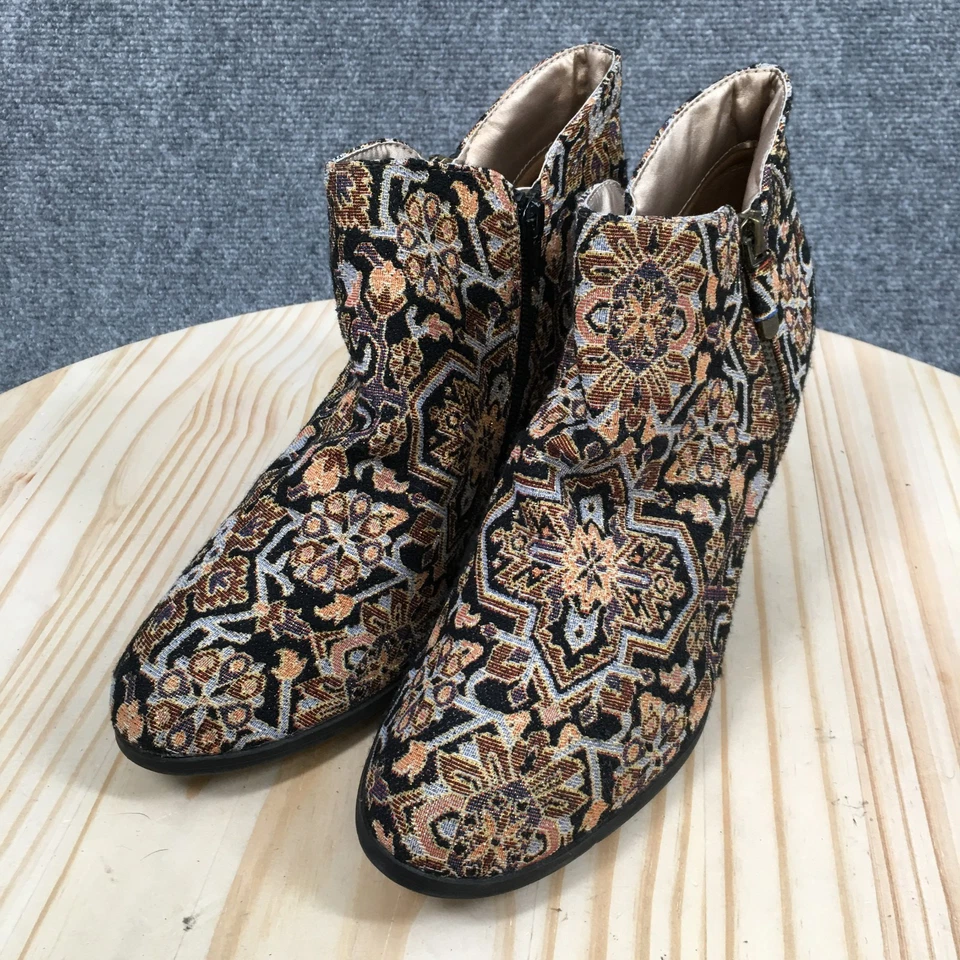 Style & Co. Botas Mujer 10 M Masrinaa Botín Multicolor Imitación Cuero Tobillo Foto 4 de 4