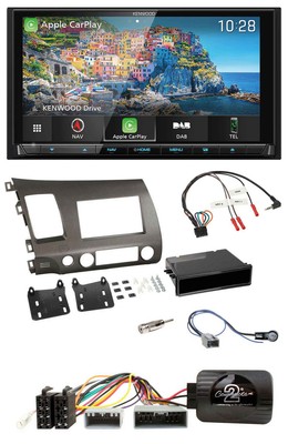Kenwood Bluetooth Lenkrad 2DIN USB TMC DAB Navigation für Honda Civic 06-10 Hybr