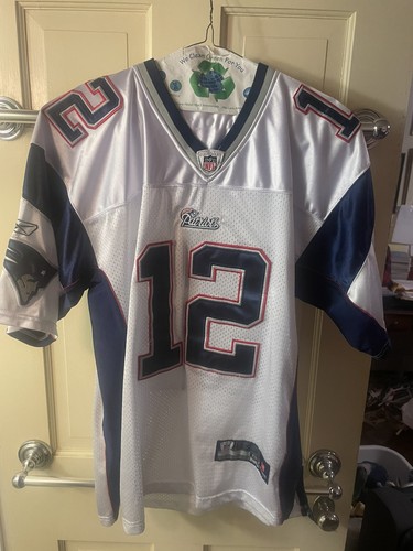 Authentic Stitched Tom Brady New England Patriots throwback away Jersey Size 50